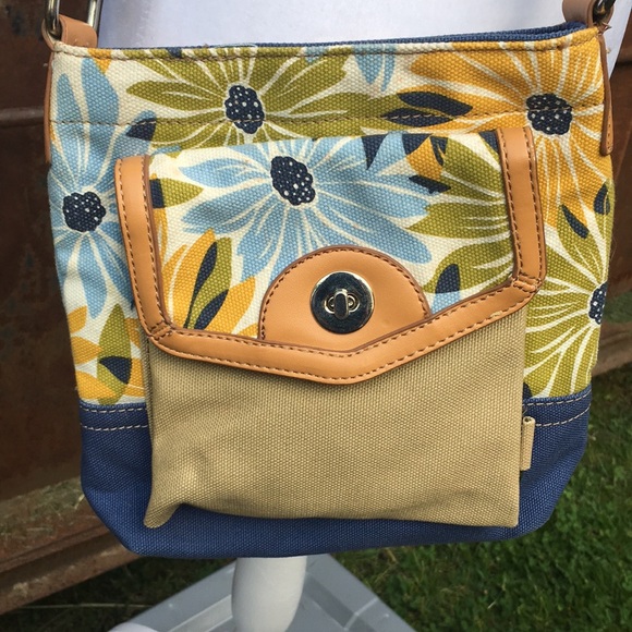 Sunflower Canvas Crossbody Bag by Franco Sartre - Picture 4 of 11